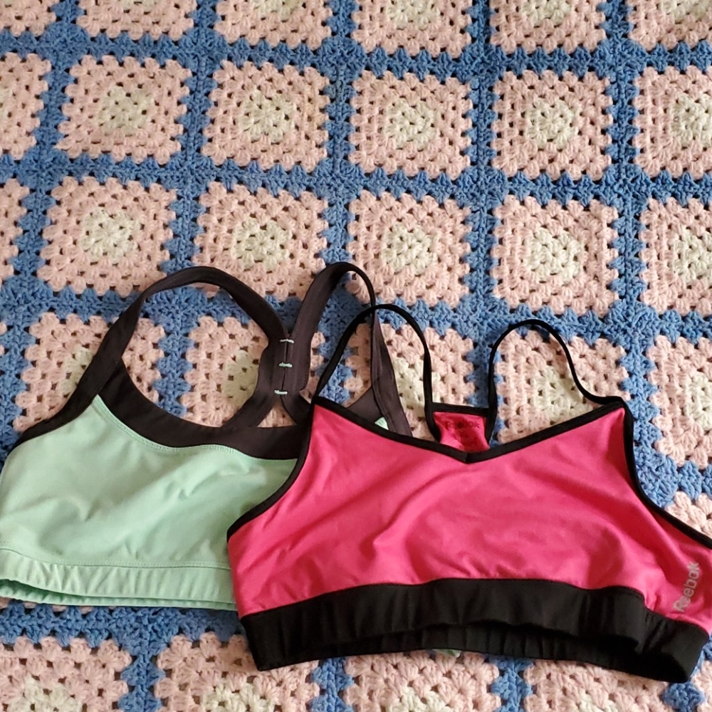 Two sports bras